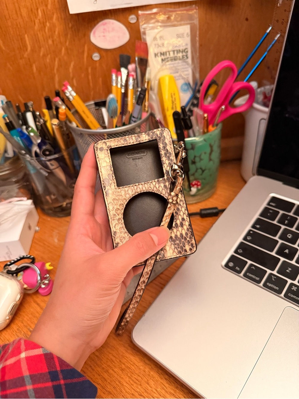 Rare Coach IPod Case Snakeskin Leather